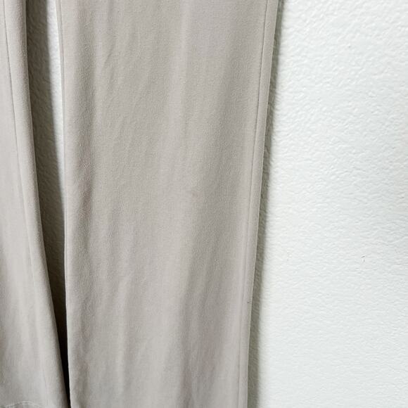 [TRESSER] Tan Criss Cross Tie Waist Ruched Low Rise Flare Leg Pants Size Small S - Picture 11 of 12